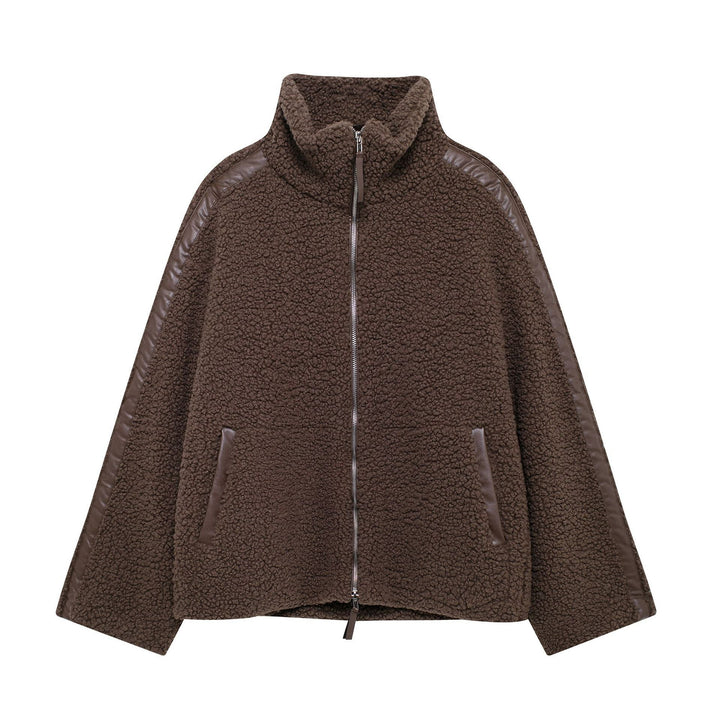 Maya Giacca Teddy Donna – Jacket Morbido e Caldo con Zip, Tasche e Vestibilità Confortevole
