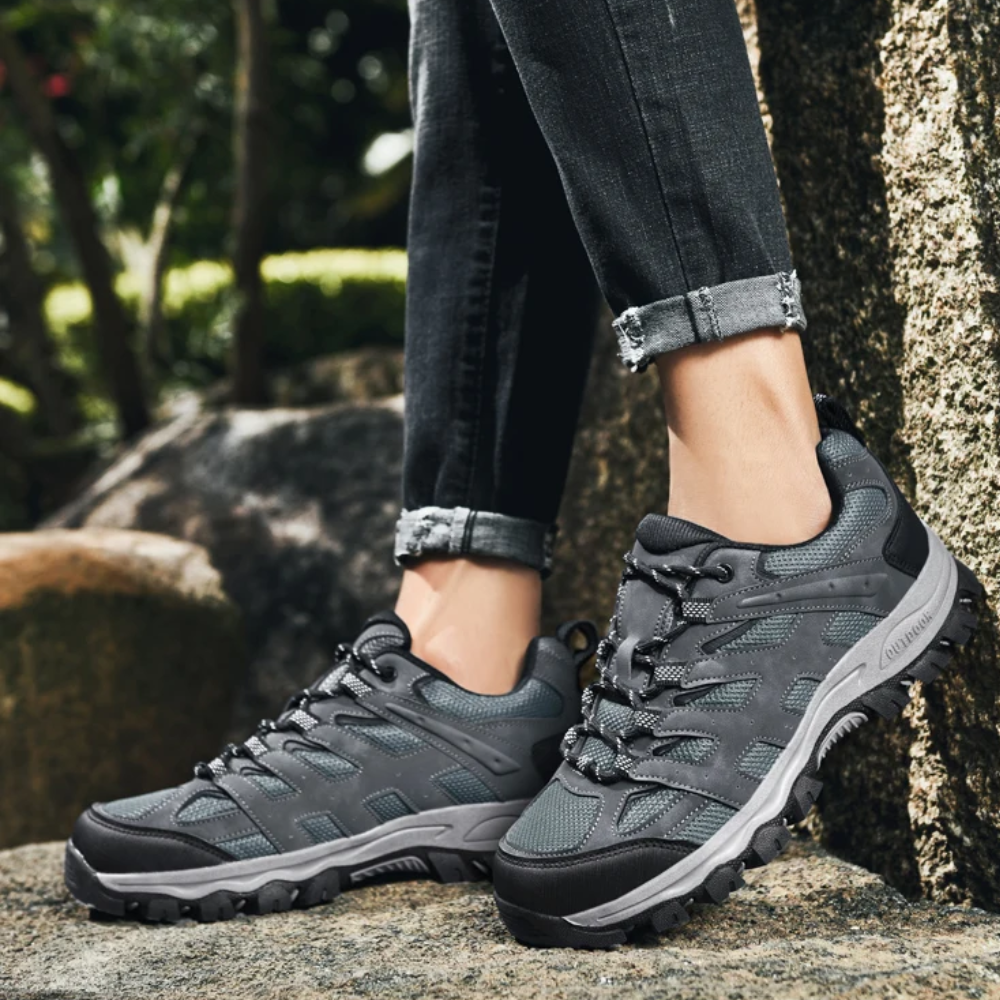 Scarpe Da Walking Uomo Con Suola Antiscivolo | Con Lacci