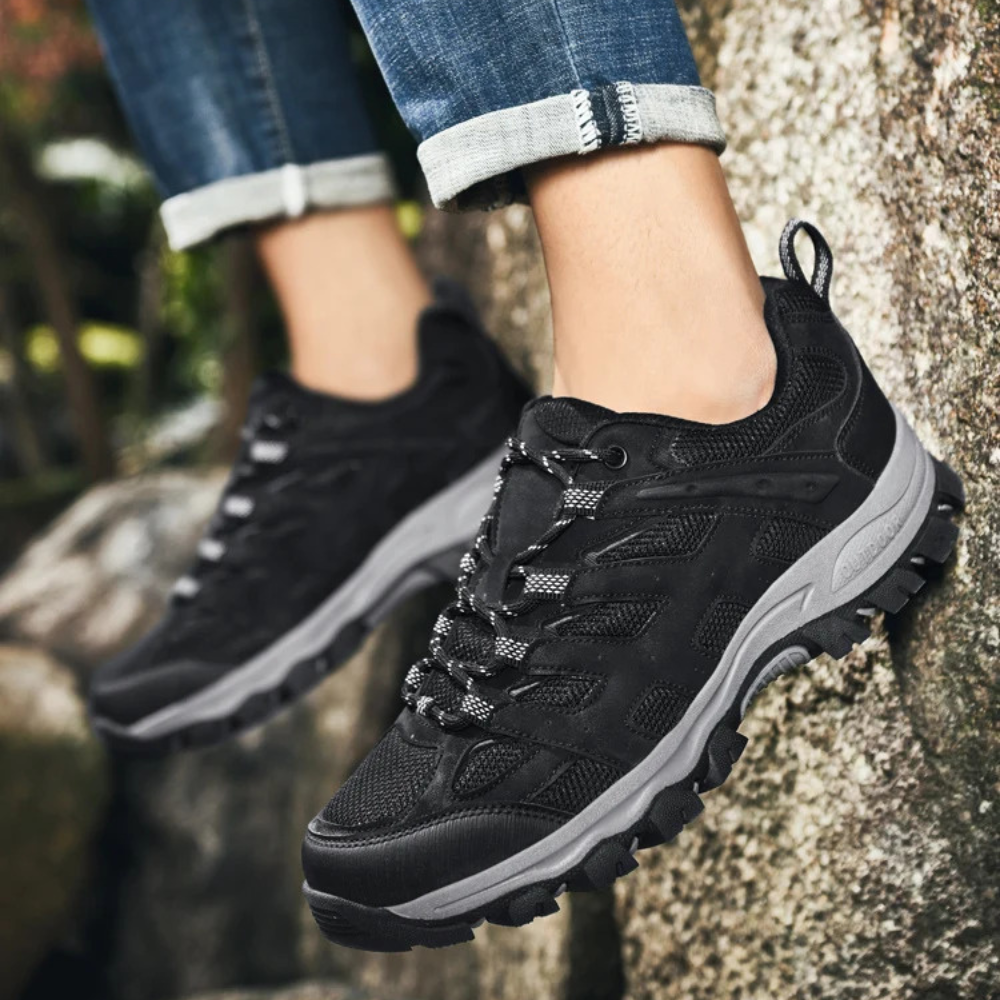 Scarpe Da Walking Uomo Con Suola Antiscivolo | Con Lacci