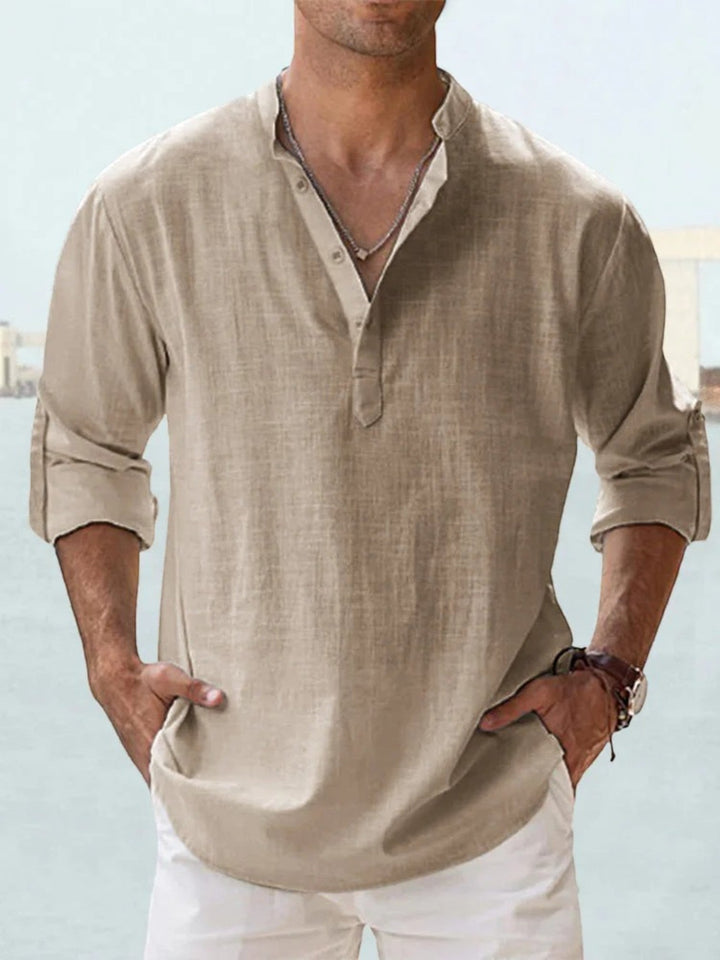 Lumo | Camicia Estiva Casual da Uomo | Maniche Lunghe