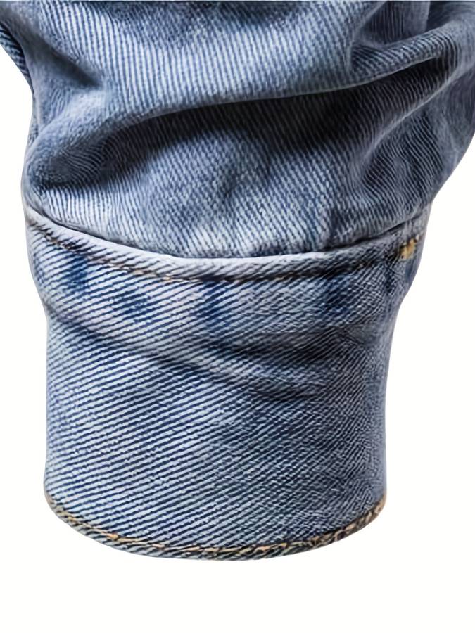 Bodhi Giacca in Denim da Uomo – Giacca di Jeans Slim Fit con Stretch e Chiusura a Bottoni
