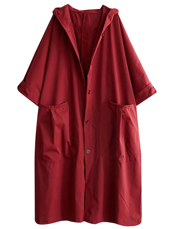 Jane Mantello Oversize Donna con Cappuccio – Elegante, Fluido e Caldo