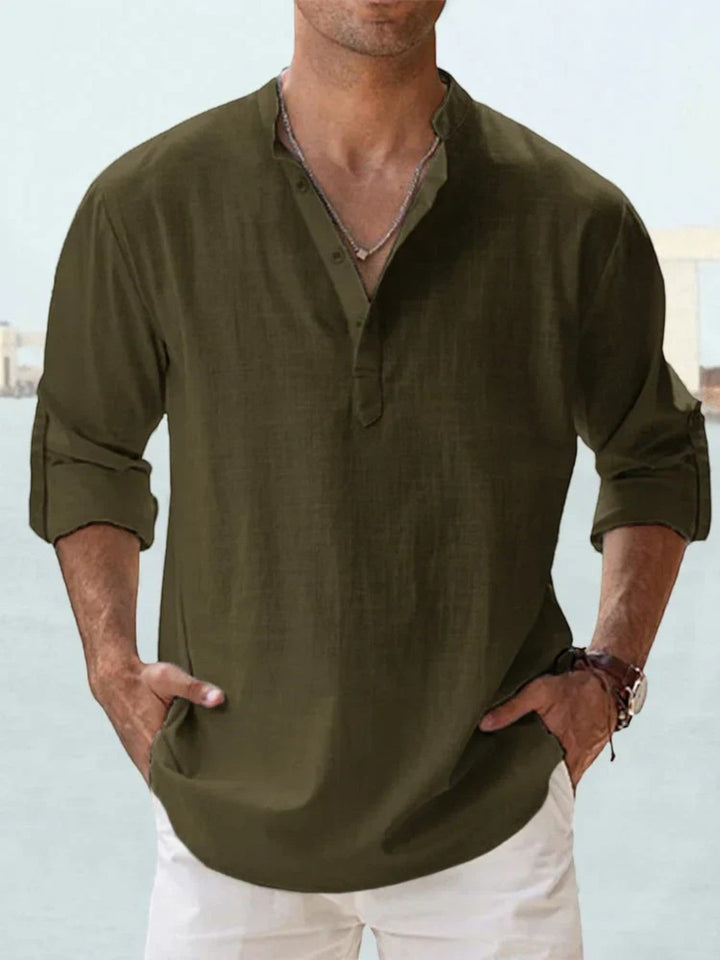 Lumo | Camicia Estiva Casual da Uomo | Maniche Lunghe