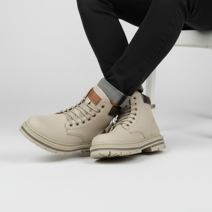 Leandro Scarpe Uomo Invernali – Stivali Antiscivolo Impermeabili con Supporto e Comfort
