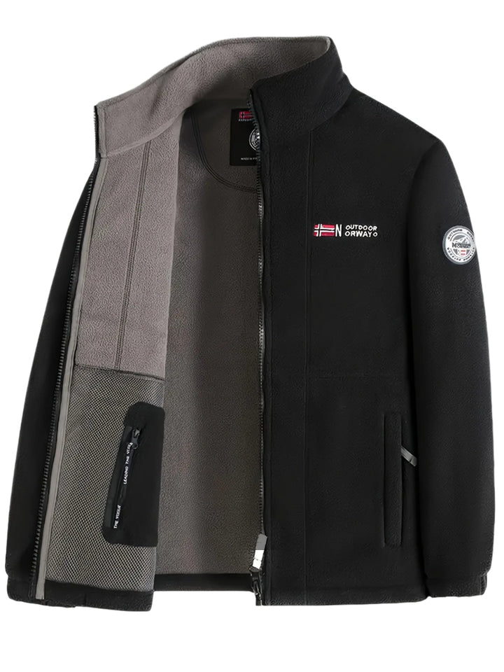 Men's Outdoor Fleece Jacket | With Collar