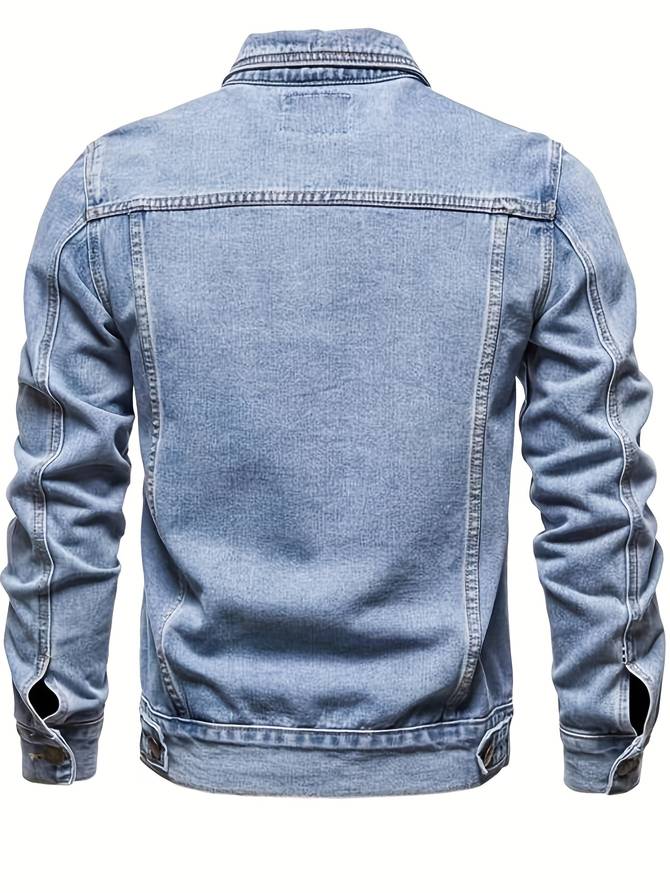 Bodhi Giacca in Denim da Uomo – Giacca di Jeans Slim Fit con Stretch e Chiusura a Bottoni