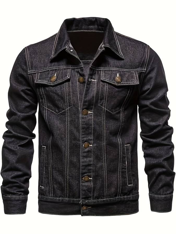Bodhi Giacca in Denim da Uomo – Giacca di Jeans Slim Fit con Stretch e Chiusura a Bottoni