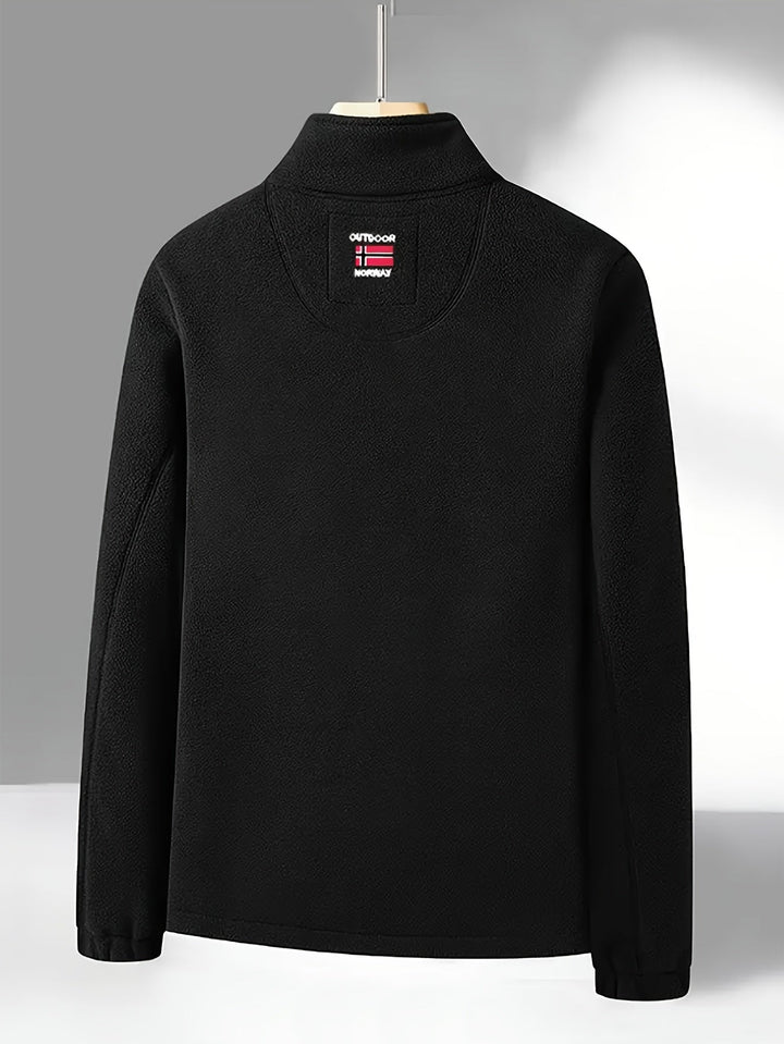 Men's Outdoor Fleece Jacket | With Collar