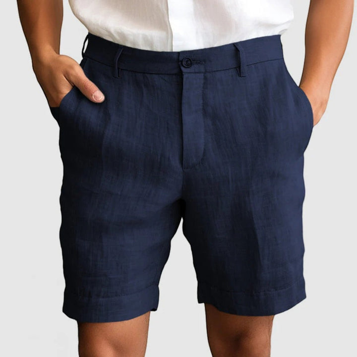 Pantaloncini Casual Con Chiusura A Bottoni Per Uomo | Estate