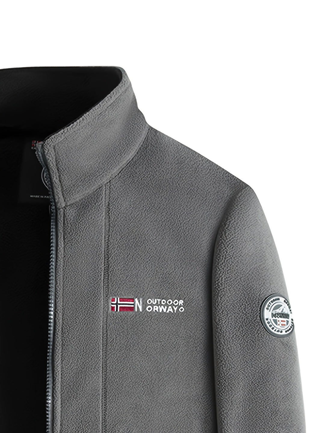 Men's Outdoor Fleece Jacket | With Collar