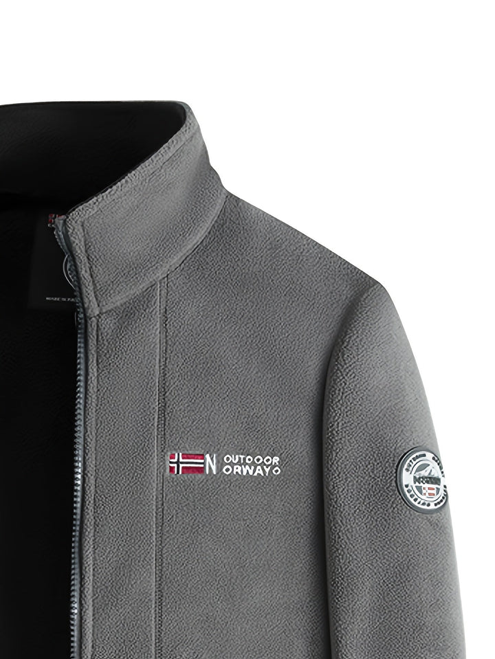 Men's Outdoor Fleece Jacket | With Collar