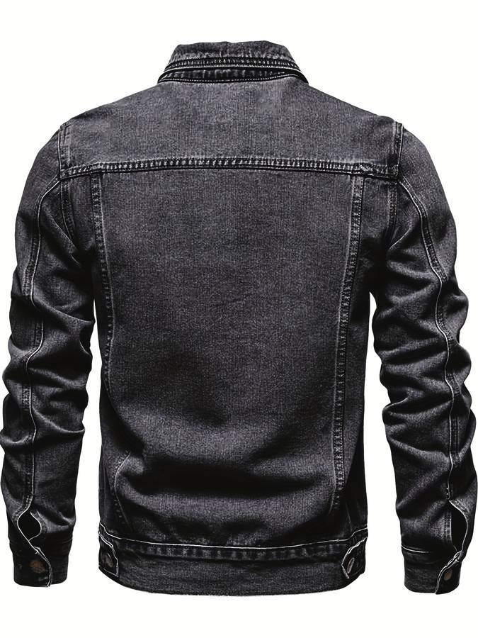 Bodhi Giacca in Denim da Uomo – Giacca di Jeans Slim Fit con Stretch e Chiusura a Bottoni