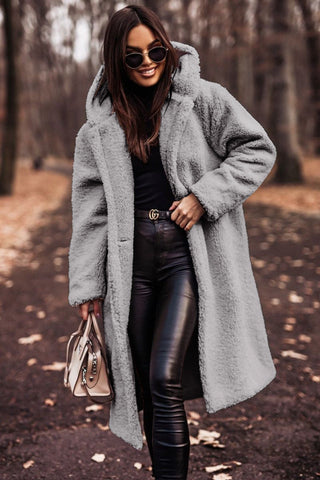 Clementine Cappotto Teddy Donna Lungo – Caldo, Elegante e in Ecopelliccia