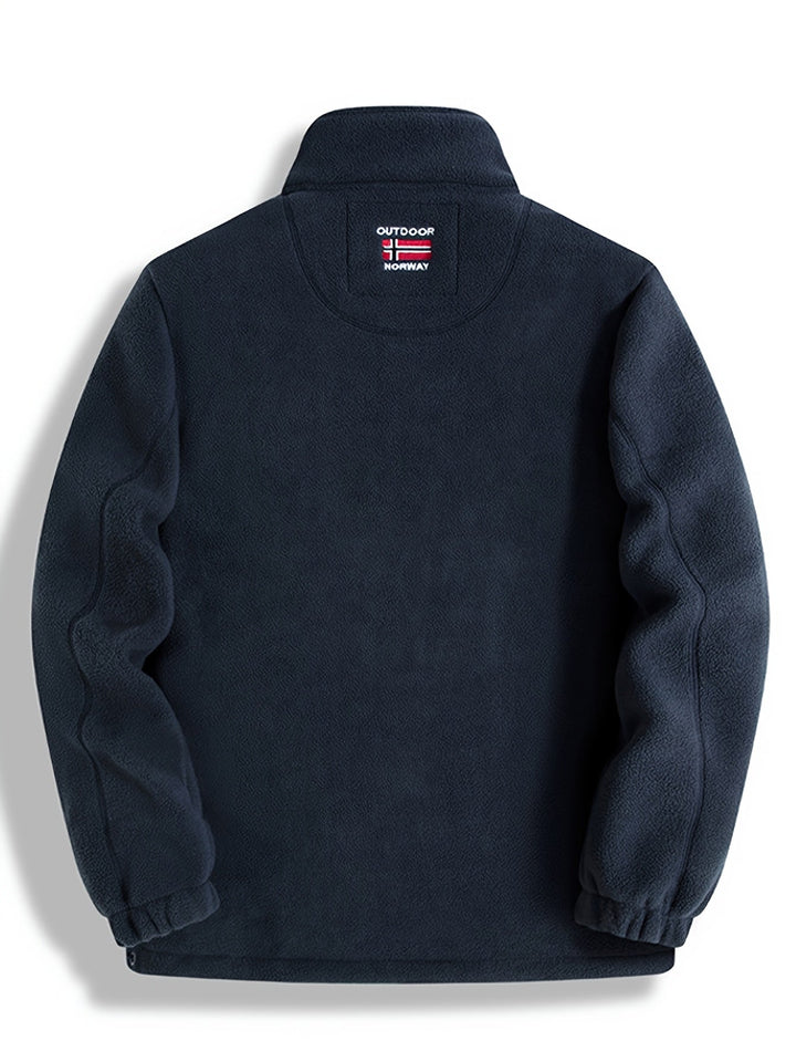 Men's Outdoor Fleece Jacket | With Collar