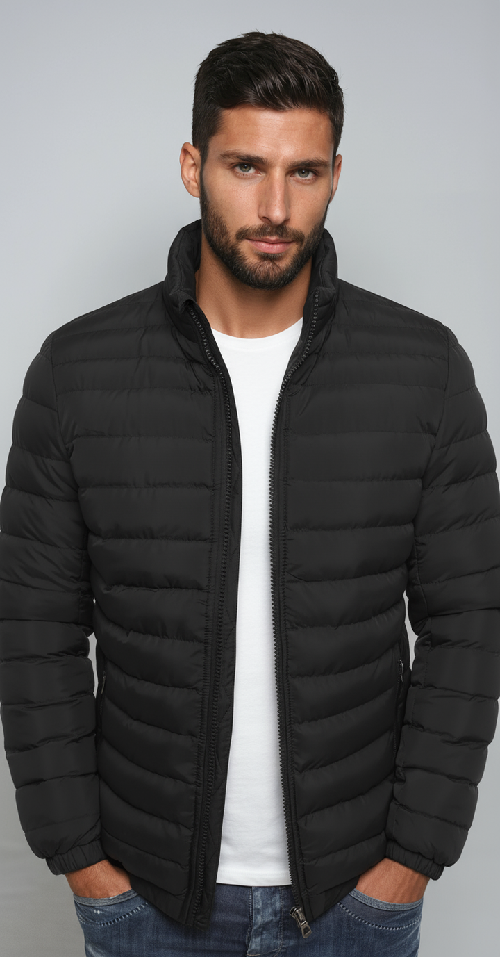 Randy Giacca Puffer Uomo – Giubbotto Trapuntato Leggero con Collo Alto e Tasche con Zip