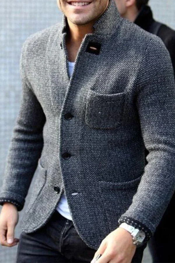 Pánský svetr Daniel Cardigan v pletení – Jedinečný vintage design, pohodlí a ležérní styl