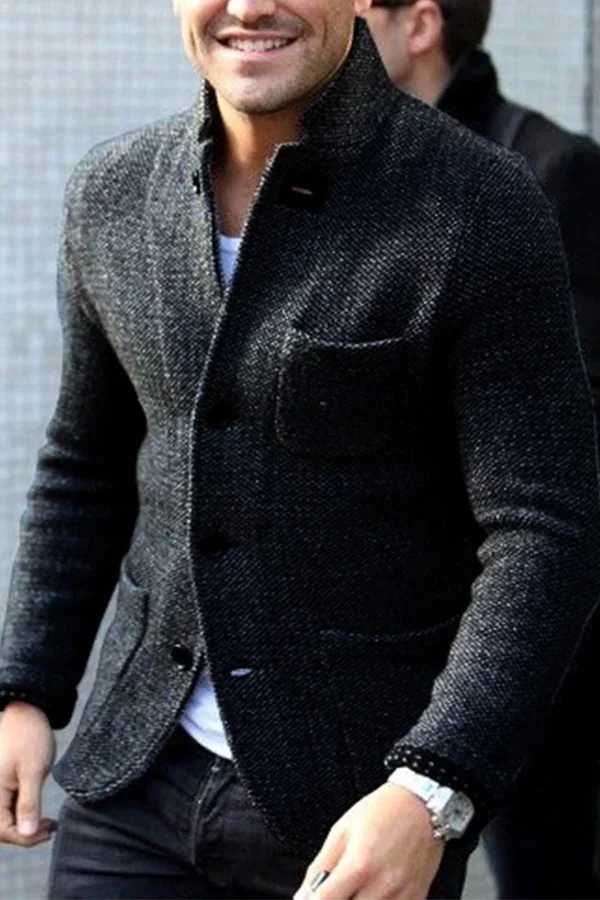 Pánský svetr Daniel Cardigan v pletení – Jedinečný vintage design, pohodlí a ležérní styl