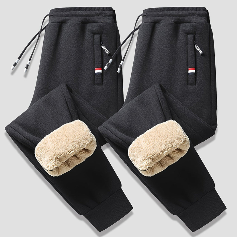 Mason Pantaloni Invernali Uomo Termici 2-Pack – Fodera Calda & Vestibilità Regolabile