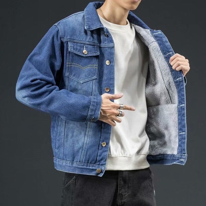 Ethan Giacca Denim Férfi – Prémium Farmer, Ikonikus Stílus & Modern Streetwear Megjelenés