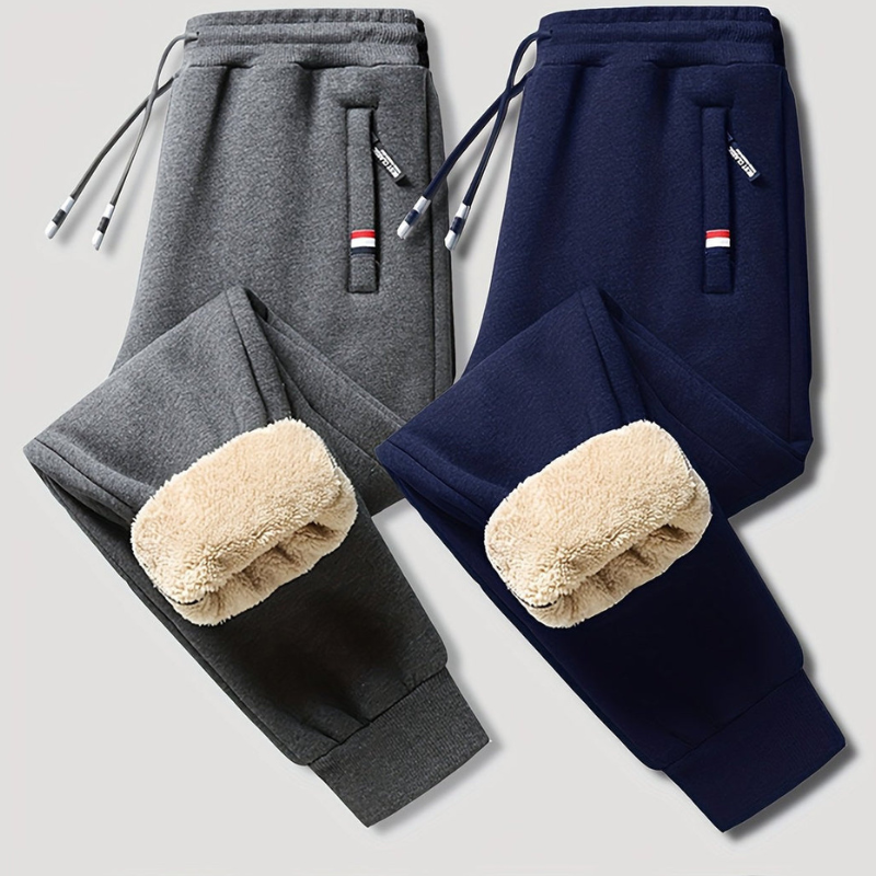 Mason Pantaloni Invernali Uomo Termici 2-Pack – Fodera Calda & Vestibilità Regolabile