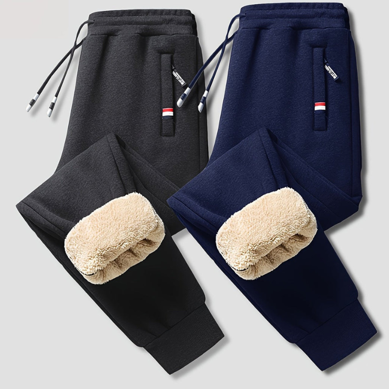 Mason Pantaloni Invernali Uomo Termici 2-Pack – Fodera Calda & Vestibilità Regolabile