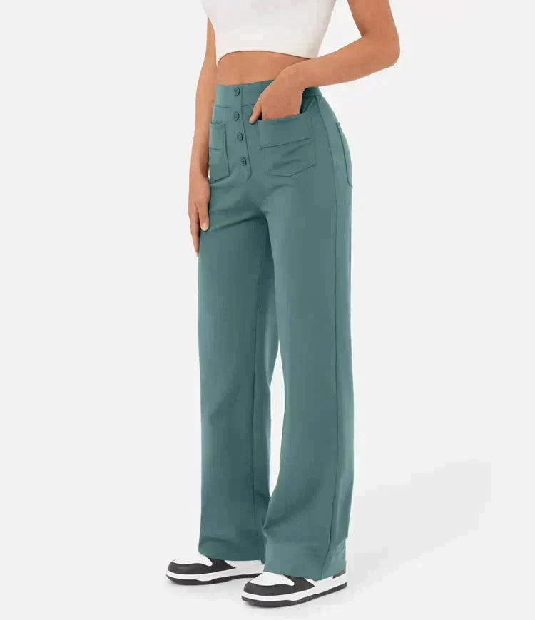 Pantaloni Elasticizzati Da Donna | Vita Alta