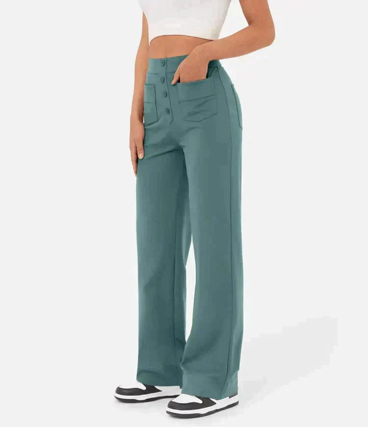 Pantaloni Elasticizzati Da Donna | Vita Alta