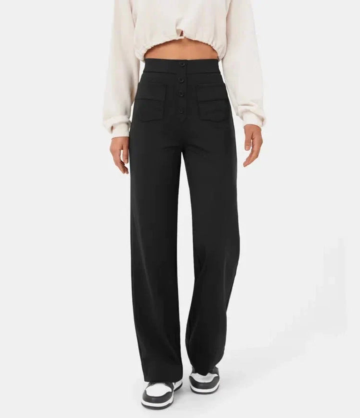 Pantaloni Elasticizzati Da Donna | Vita Alta