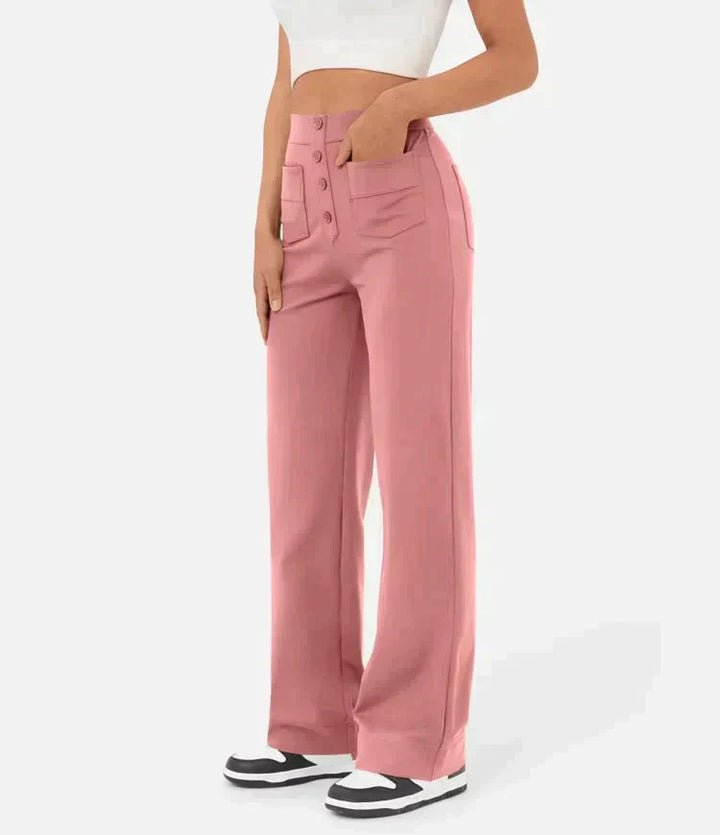 Pantaloni Elasticizzati Da Donna | Vita Alta