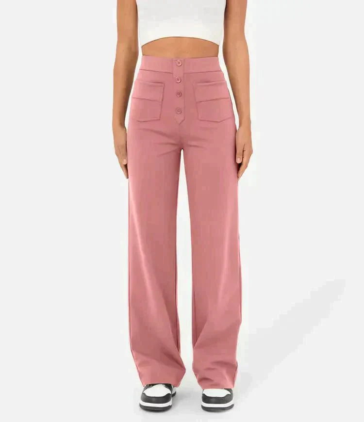 Pantaloni Elasticizzati Da Donna | Vita Alta
