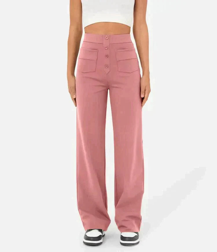 Pantaloni Elasticizzati Da Donna | Vita Alta