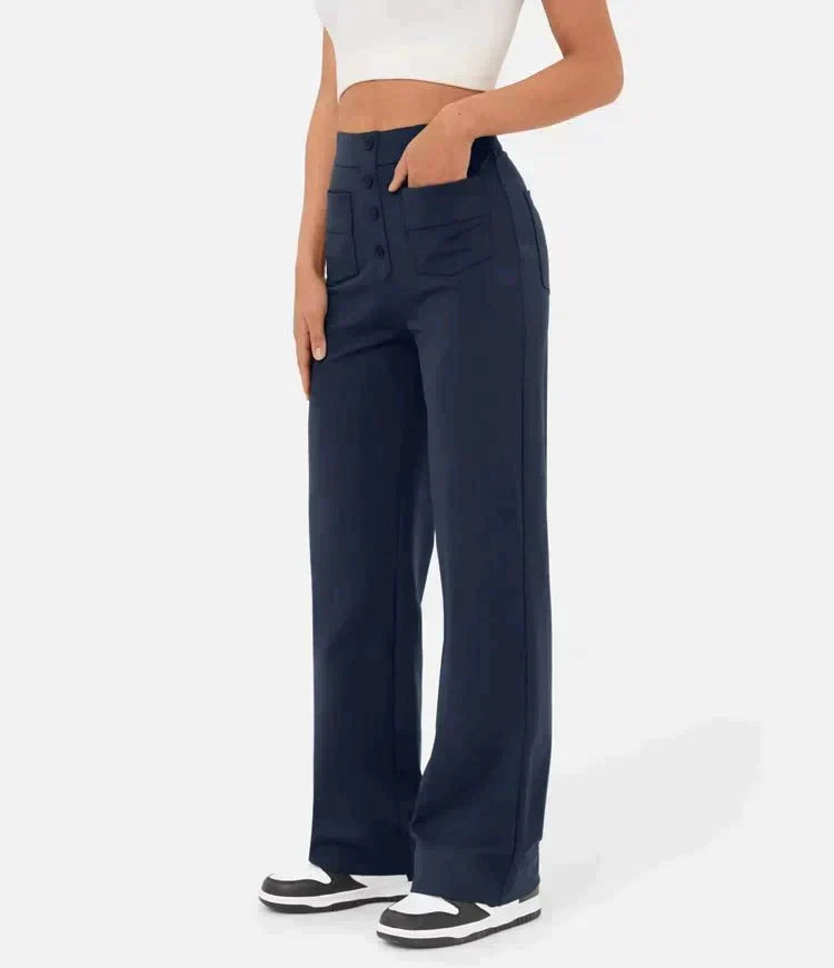 Pantaloni Elasticizzati Da Donna | Vita Alta