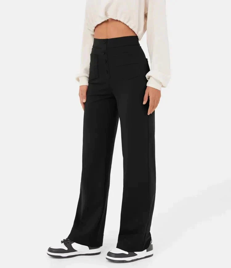 Pantaloni Elasticizzati Da Donna | Vita Alta
