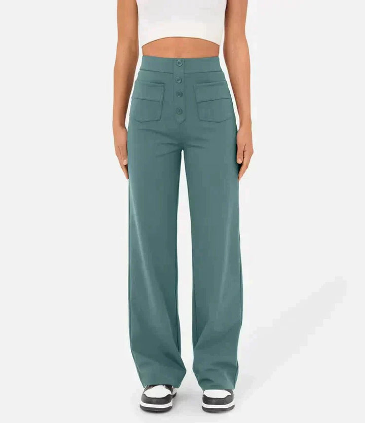 Pantaloni Elasticizzati Da Donna | Vita Alta