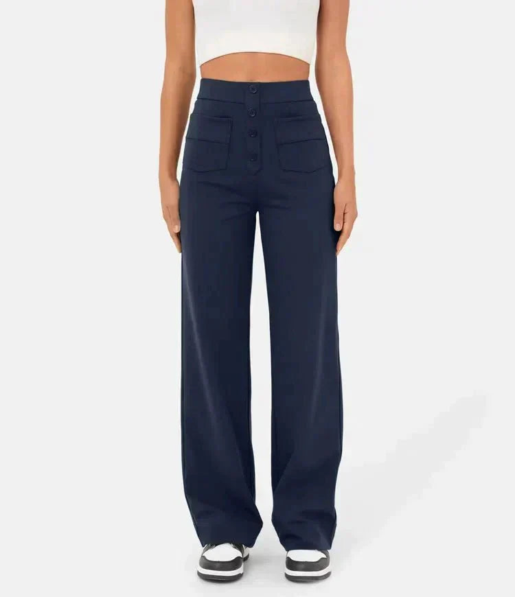 Pantaloni Elasticizzati Da Donna | Vita Alta