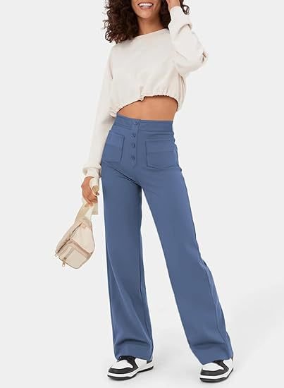 Pantaloni Elasticizzati Da Donna | Vita Alta