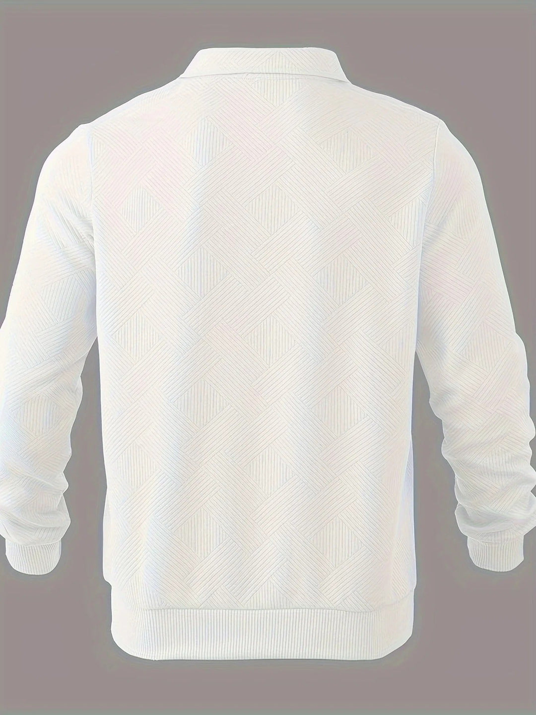 Mark Maglione Uomo Half Zip – Pullover Moderno con Motivo Geometrico e Collo Classico