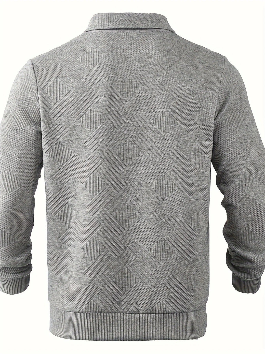 Mark Maglione Uomo Half Zip – Pullover Moderno con Motivo Geometrico e Collo Classico