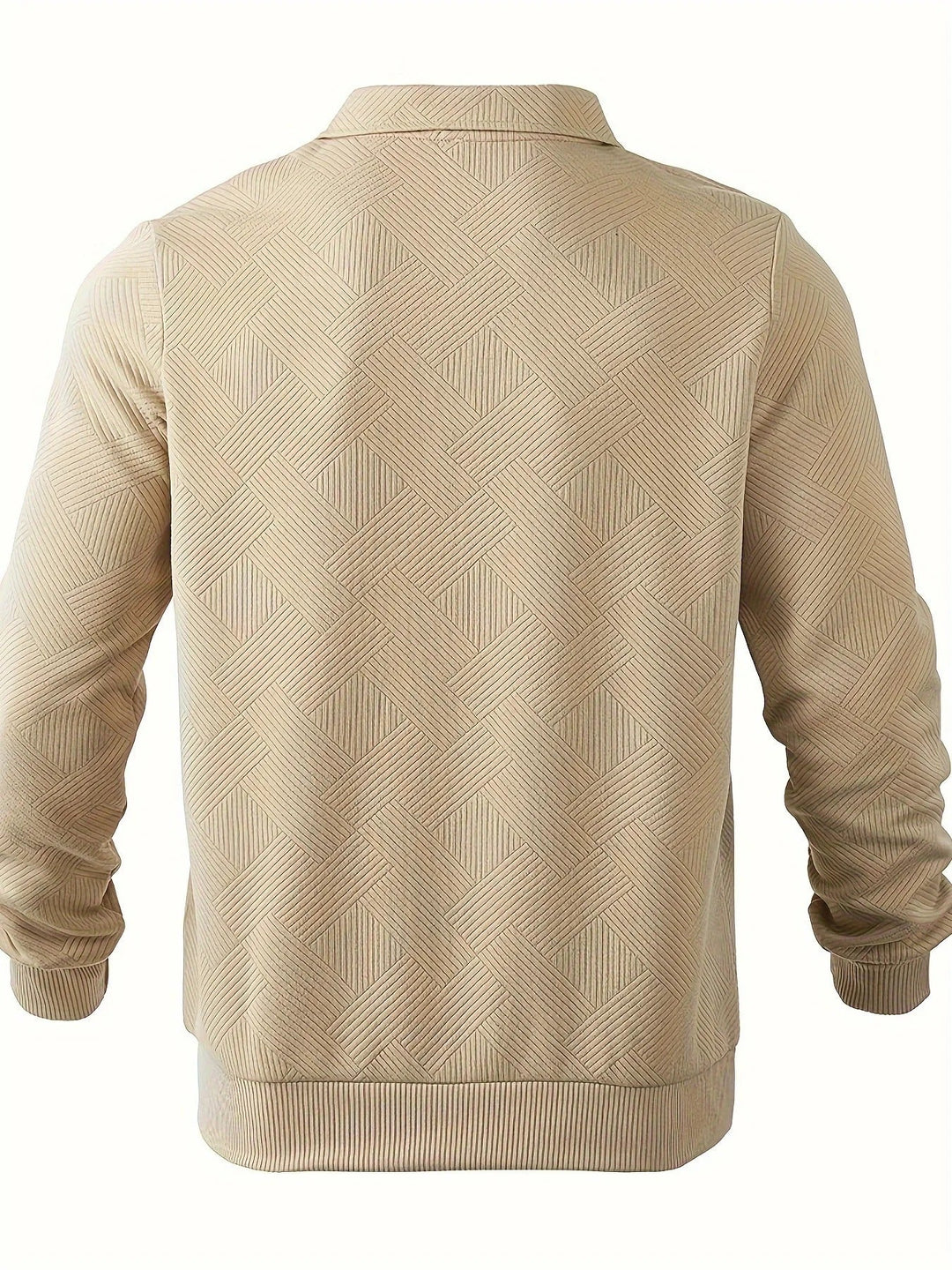 Mark Maglione Uomo Half Zip – Pullover Moderno con Motivo Geometrico e Collo Classico