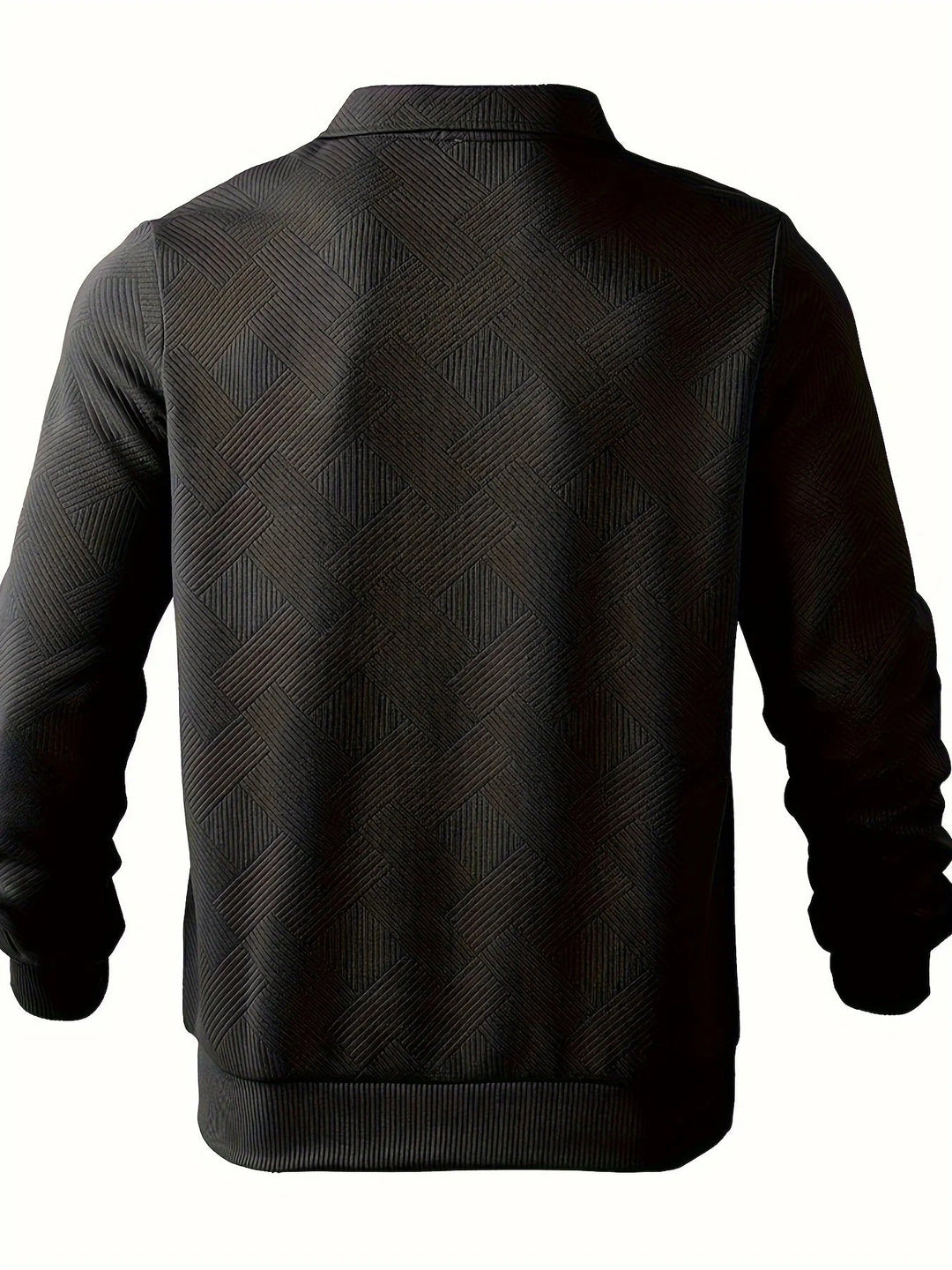 Mark Maglione Uomo Half Zip – Pullover Moderno con Motivo Geometrico e Collo Classico