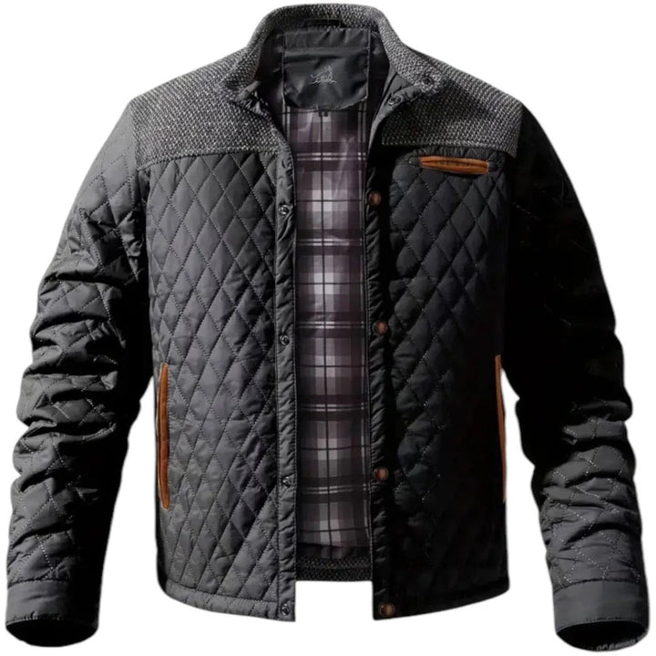 Zaid Giacca Invernale Uomo Trapuntata – Jacket Leggera Calda con Spalle a Contrasto Moderne