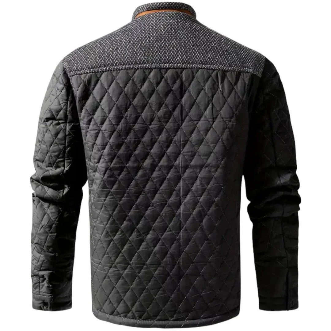 Zaid Giacca Invernale Uomo Trapuntata – Jacket Leggera Calda con Spalle a Contrasto Moderne
