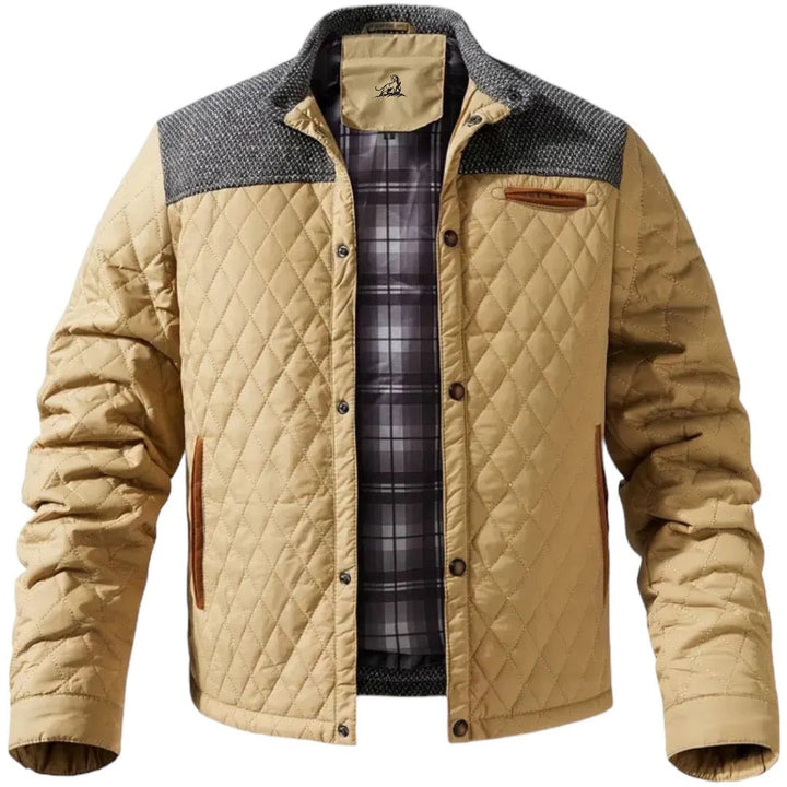 Zaid Giacca Invernale Uomo Trapuntata – Jacket Leggera Calda con Spalle a Contrasto Moderne