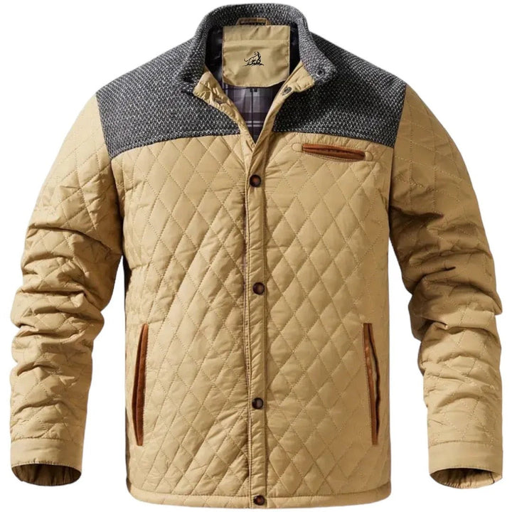 Zaid Giacca Invernale Uomo Trapuntata – Jacket Leggera Calda con Spalle a Contrasto Moderne