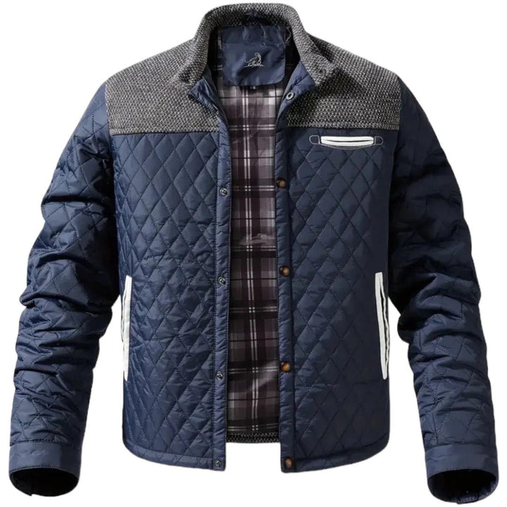Zaid Giacca Invernale Uomo Trapuntata – Jacket Leggera Calda con Spalle a Contrasto Moderne