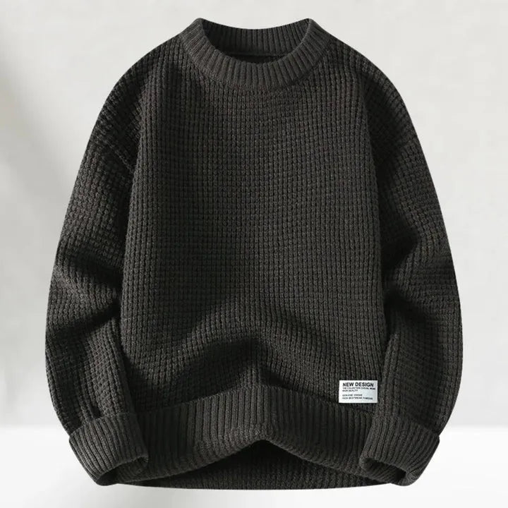 Zayce Maglione Uomo Oversize – Pullover in Maglia Morbida Calda con Vestibilità Rilassata