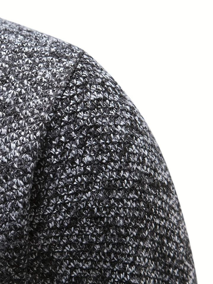 Matteo Maglione Uomo Zip – Pullover Invernale a Maglia Spessa con Chiusura a Zip