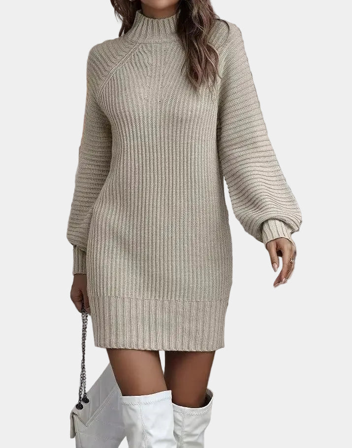Marie Abito Maglia Donna Lungo – Vestito Invernale Caldo con Collo Alto e Vestibilità Comfort