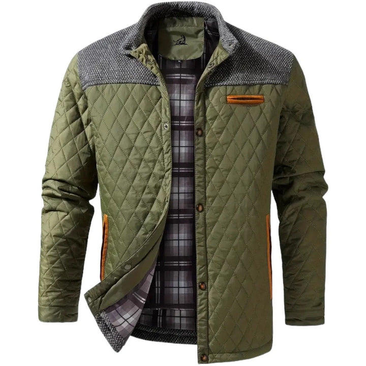 Zaid Giacca Invernale Uomo Trapuntata – Jacket Leggera Calda con Spalle a Contrasto Moderne