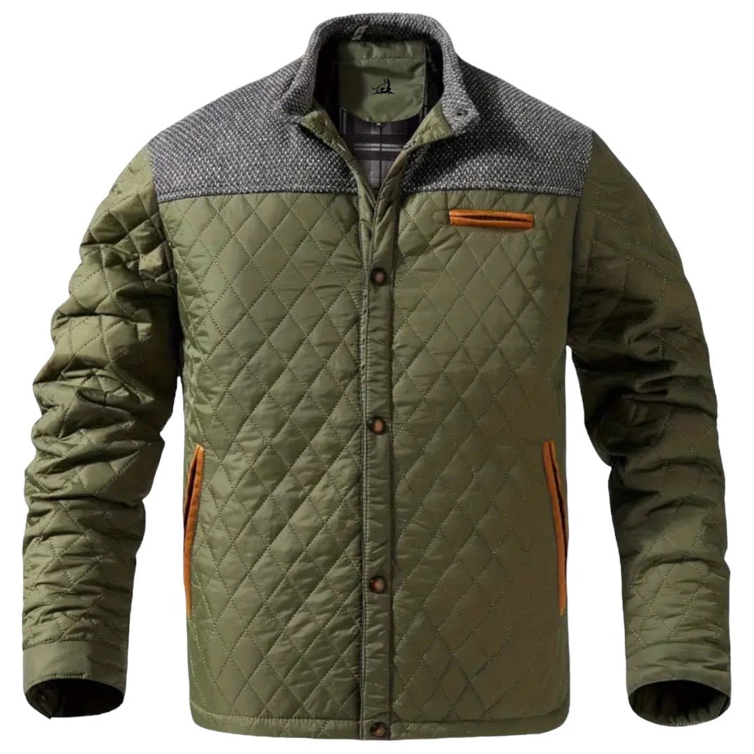 Zaid Giacca Invernale Uomo Trapuntata – Jacket Leggera Calda con Spalle a Contrasto Moderne